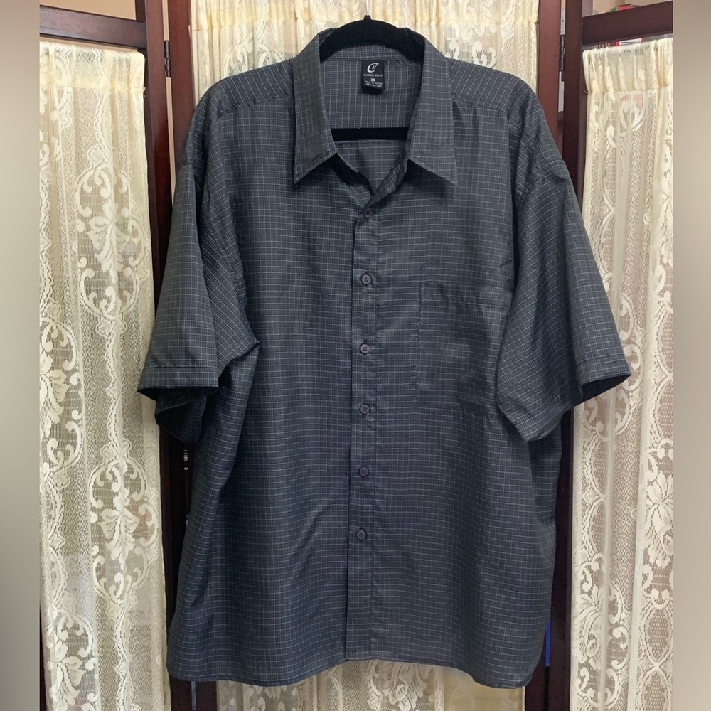 MENS CLAUDIO NUCCI S/S GRAY SHIRT - SZ 2X - Picture 2 of 5